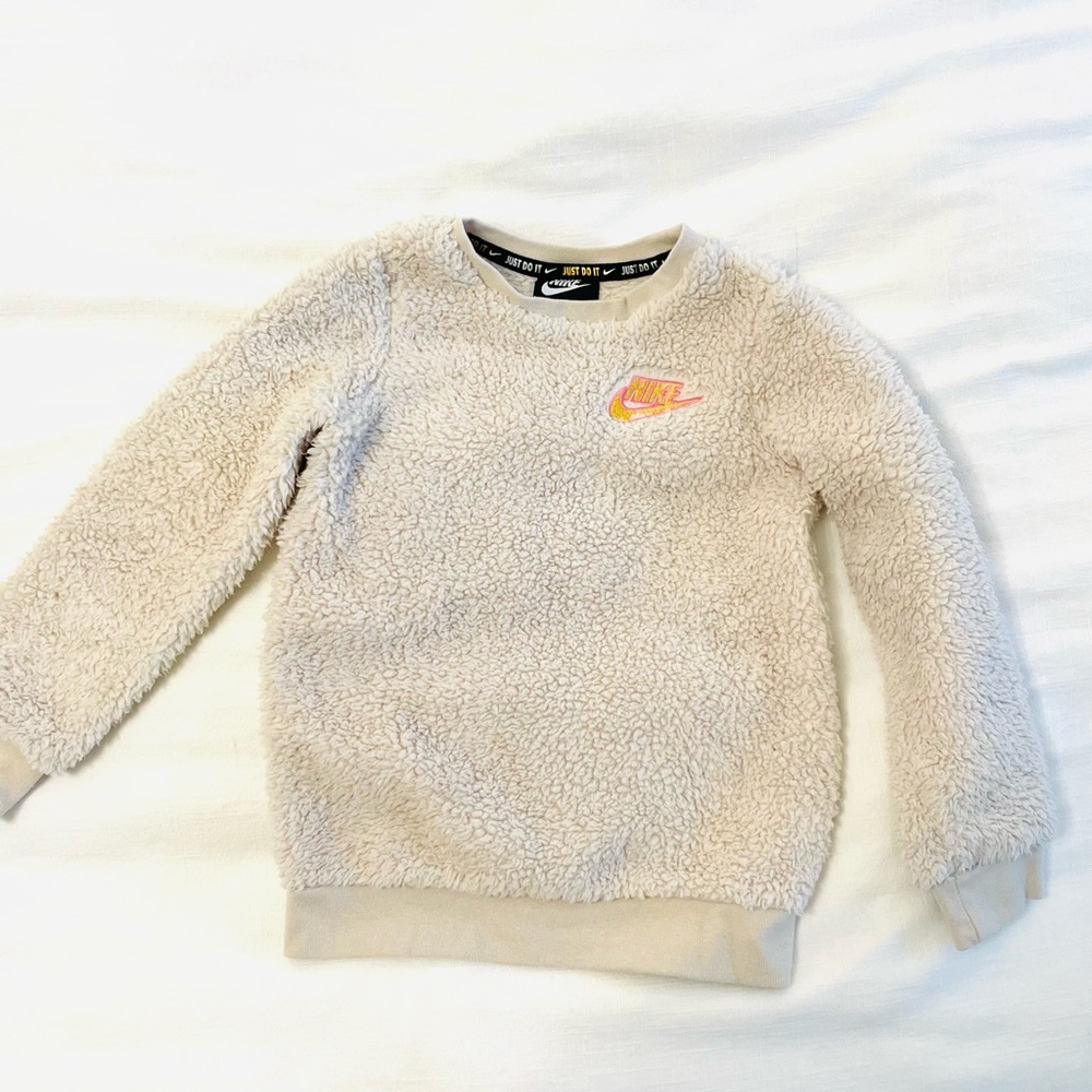 Nike Cream Fleece Jacket Plush Warmth